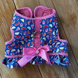 Colorful Fruit Pattern Dog Harness Vest
